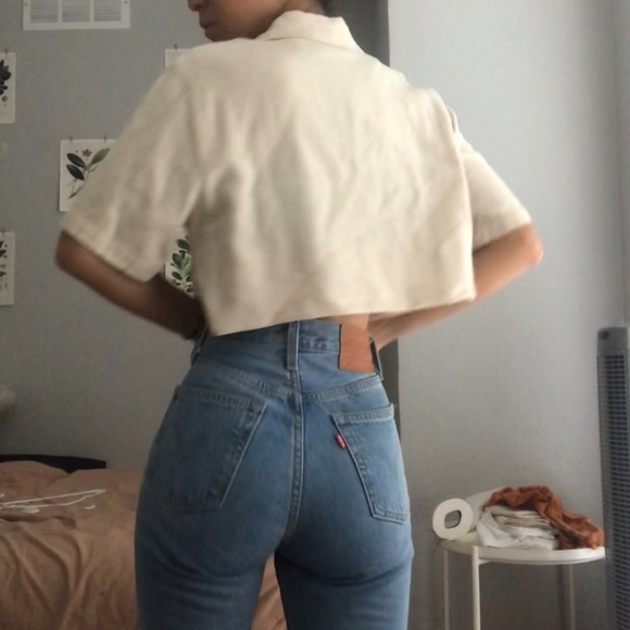 napa valley linen & rayon blend button down shirt - Picture 4 of 8